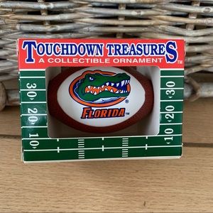 Touchdown treasures gator football ornament